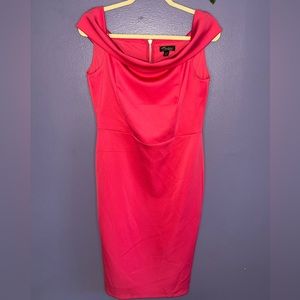 Thalia Sodi Fushia Off the Shoulder Midi Dress